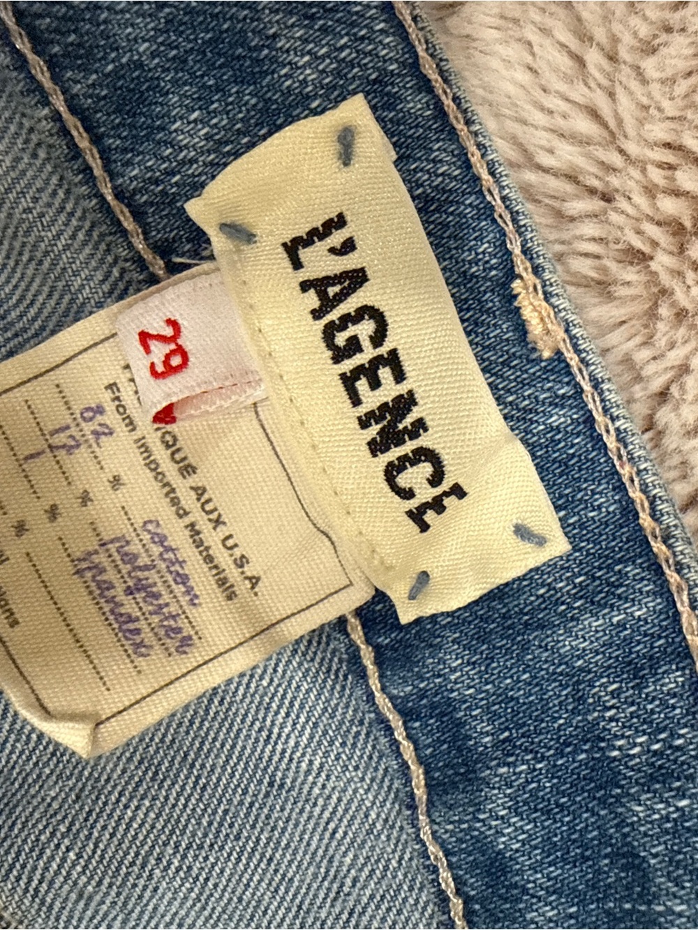 L'AGENCE Light Blue Denim Jeans
